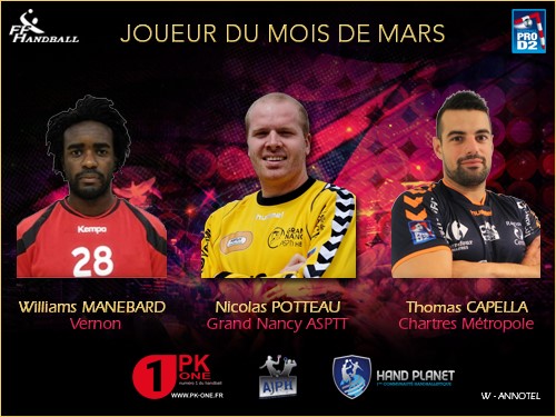 Handball Prod Lection Joueur Du Mois De Mars Ffhandball