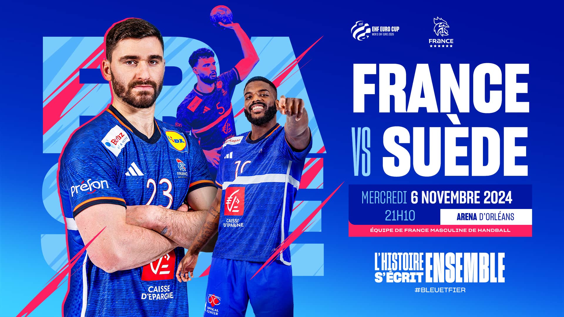 FRANCE vs SUÈDE EHF Euro Cup FFHandball